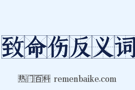 致命伤反义词是什么意思的图片